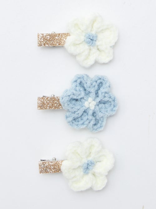 Conjunto de 3 ganchos de crocodilo em macramé - Kiabi