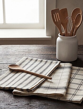 Conjunto de 3 panos de cozinha - Kiabi Home