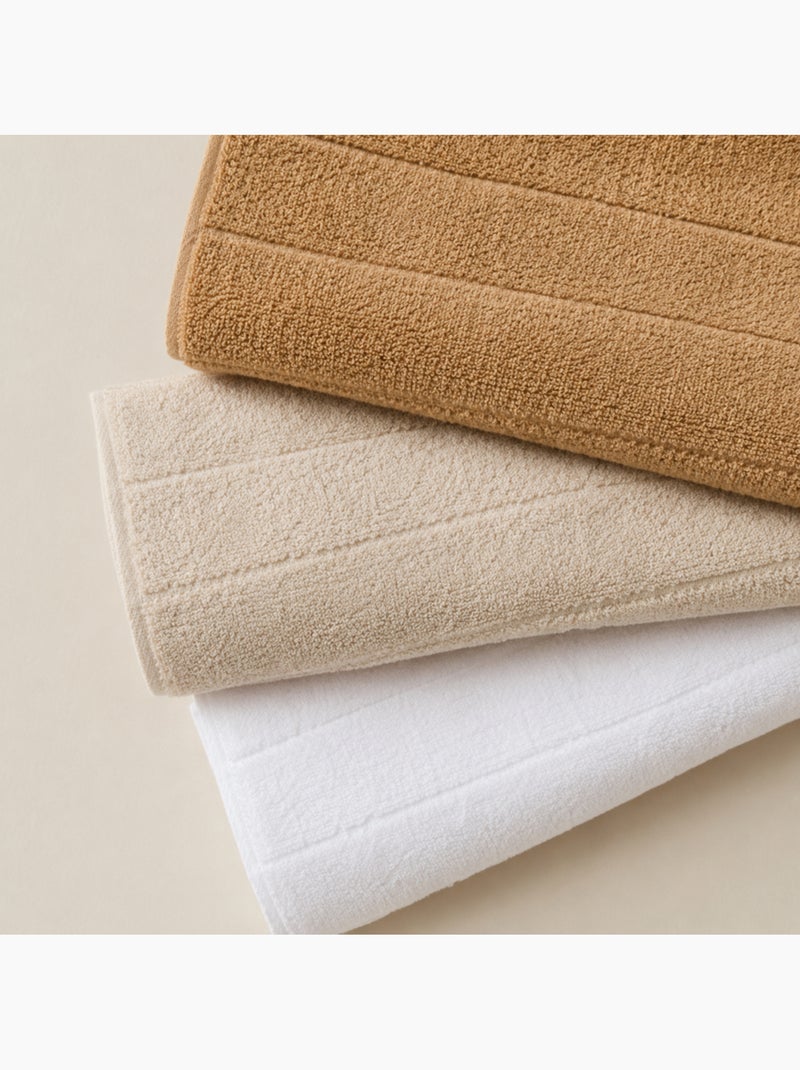 Conjunto de 3 panos de cozinha 100% algodão, cores sortidas, tecido turco - Gamusi. Bege-areia - Kiabi