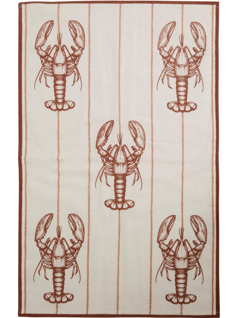Conjunto de 3 panos de cozinha com motivos marinhos em algodão Branco - Kiabi