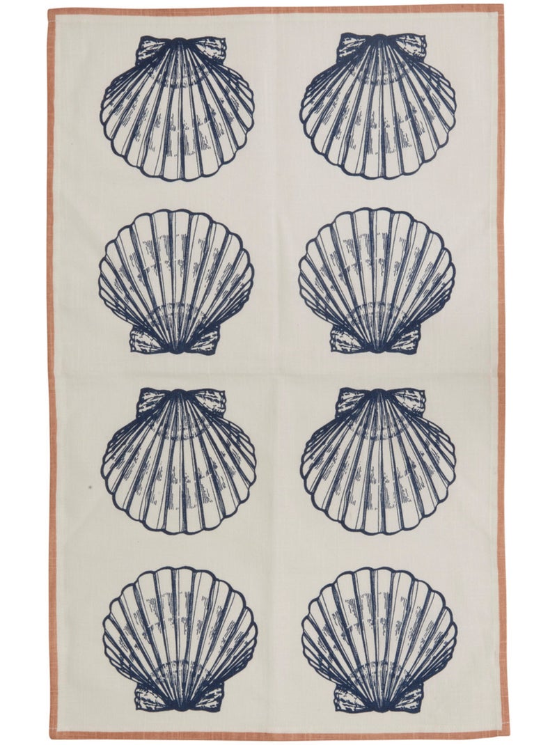 Conjunto de 3 panos de cozinha com motivos marinhos em algodão Branco - Kiabi