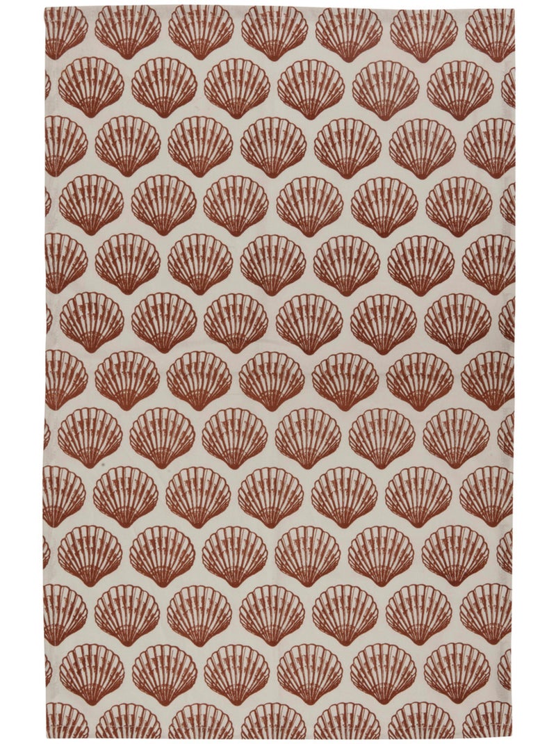 Conjunto de 3 panos de cozinha com motivos marinhos em algodão Branco - Kiabi