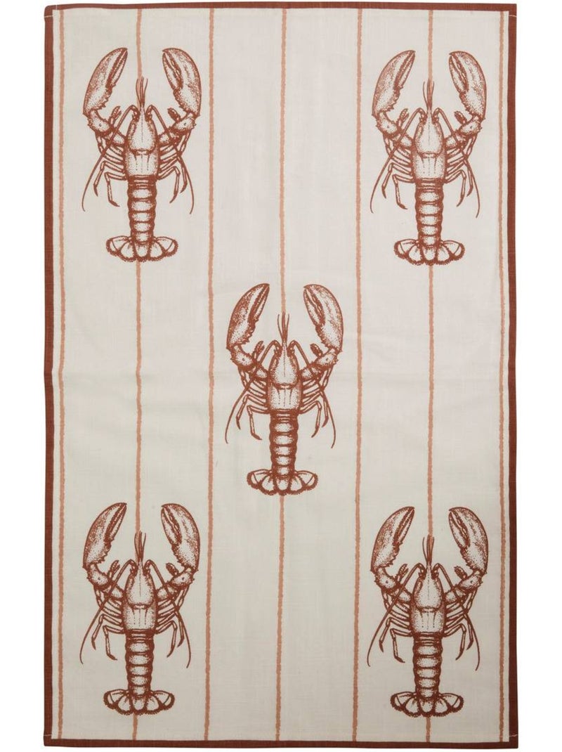 Conjunto de 3 panos de cozinha com motivos marinhos em algodão Branco - Kiabi