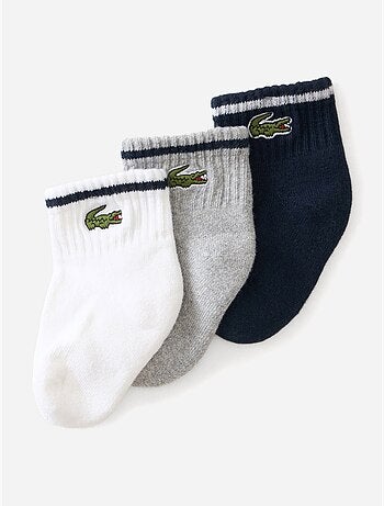 Conjunto de 3 pares de meias - lacoste