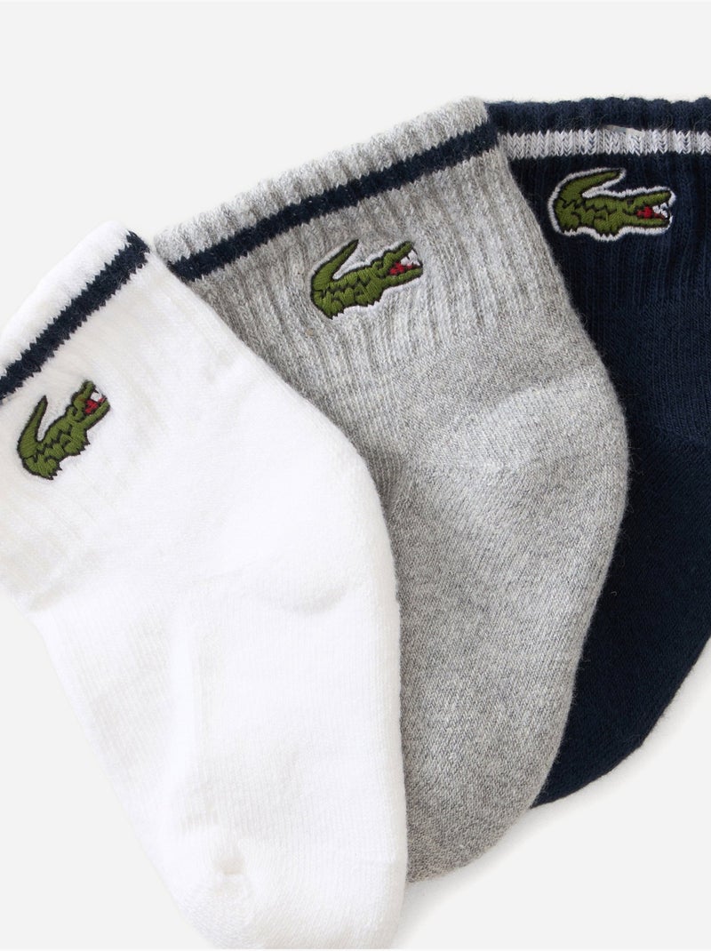 Conjunto de 3 pares de meias - lacoste Azul - Kiabi