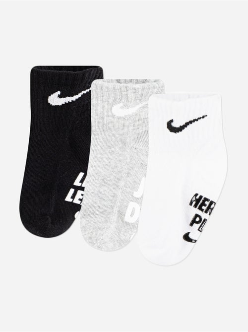 Conjunto de 3 pares de meias - Nike - Kiabi Conjunto de 3 pares de meias - Nike - Kiabi