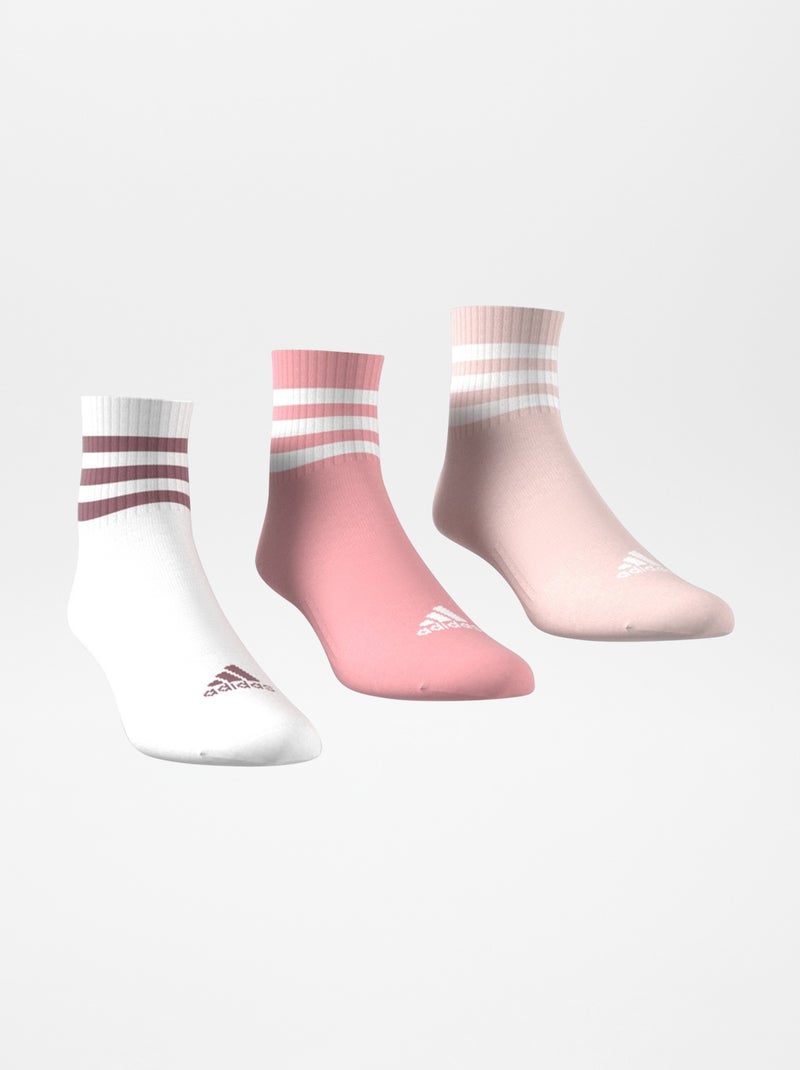 Conjunto de 3 pares de meias 'Adidas' ROSA - Kiabi