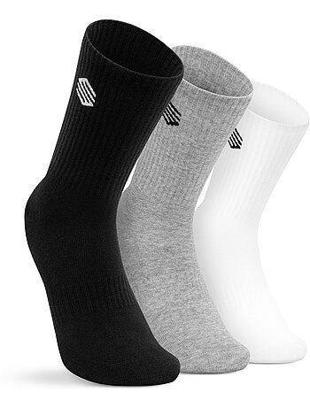 Conjunto de 3 pares de meias de desporto