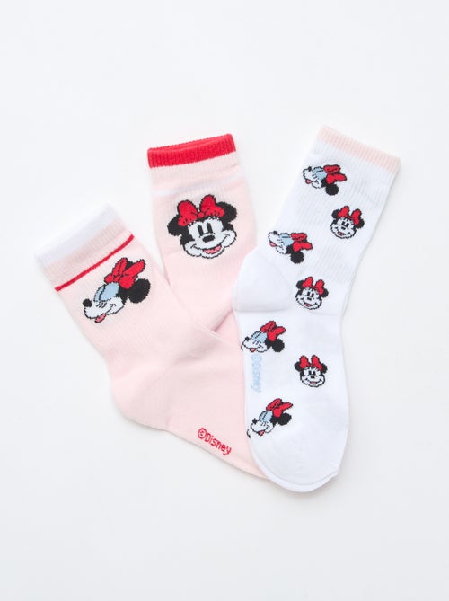 Conjunto de 3 pares de meias fantasia 'Minnie' - Kiabi