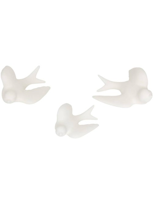 Conjunto de 3 pássaros em dolomita para decoração de parede - Kiabi Conjunto de 3 pássaros em dolomita para decoração de parede - Kiabi