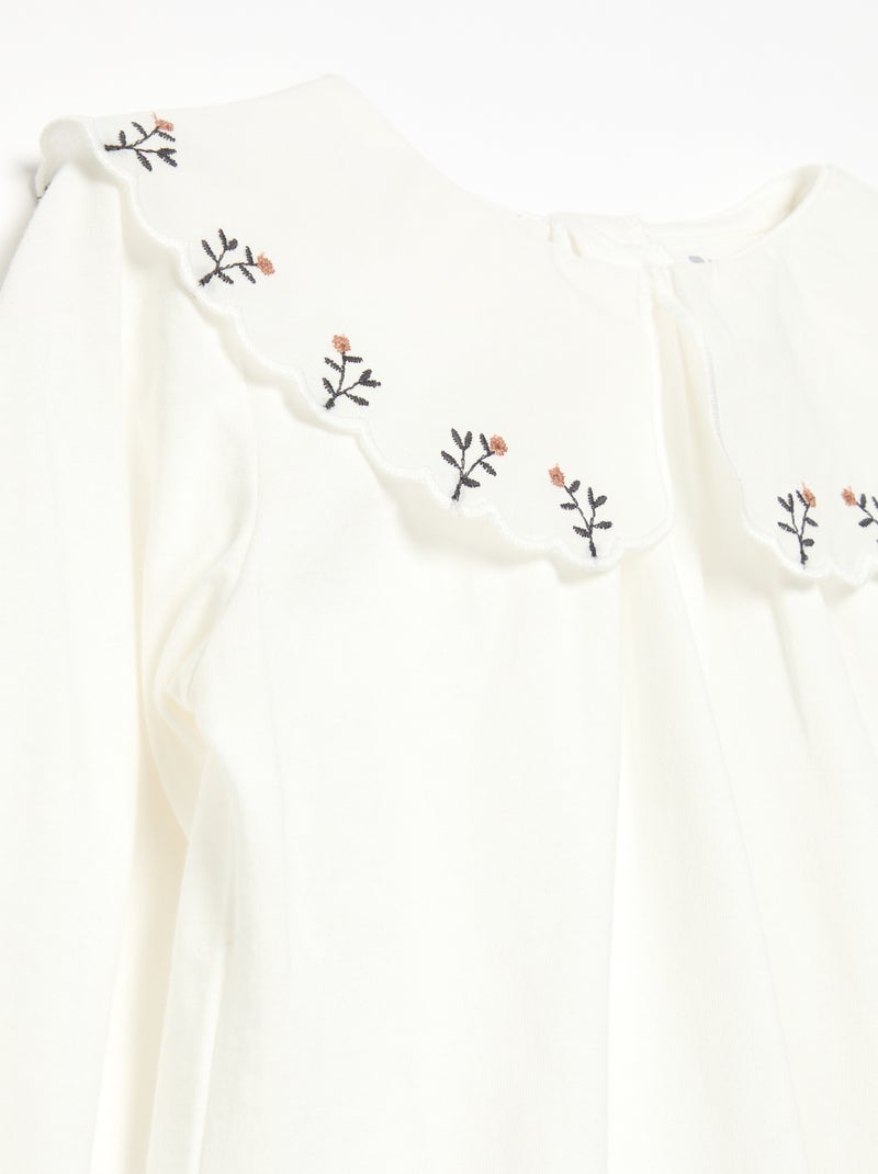 Conjunto de 3 peças - Colete + T-shirt + calças Branco - Kiabi