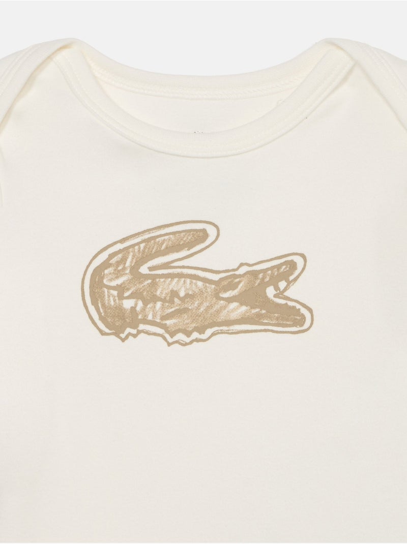 Conjunto de 3 peças - lacoste Bege/Branco - Kiabi