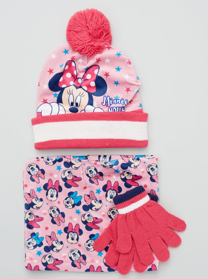 Conjunto de 3 peças da 'Minnie' Rosa - Kiabi