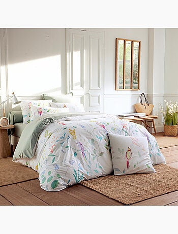 Conjunto de 3 peças de roupa de cama capa em percal de algodão 80 fios + fronhas