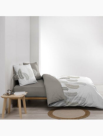 Conjunto de 3 peças de roupa de cama com padrão de folhagem, capa e fronhas