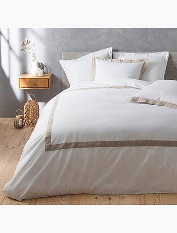Conjunto de 3 peças de roupa de cama em algodão e linho
