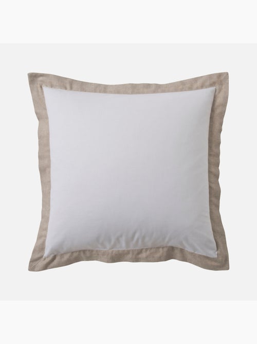 Conjunto de 3 peças de roupa de cama em algodão e linho - Kiabi Conjunto de 3 peças de roupa de cama em algodão e linho - Kiabi