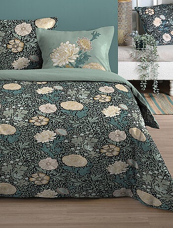Conjunto de 3 peças de roupa de cama em algodão floral