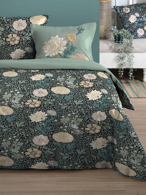 Conjunto de 3 peças de roupa de cama em algodão floral - Kiabi Conjunto de 3 peças de roupa de cama em algodão floral - Kiabi