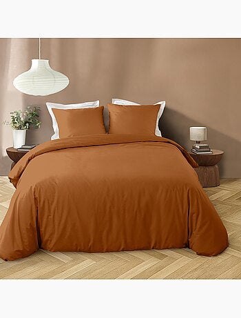 Conjunto de 3 peças de roupa de cama em microfibra lavada lisa + fronhas