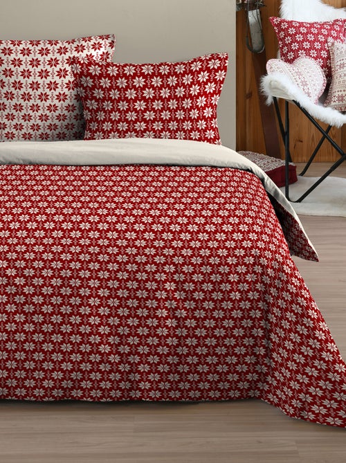Conjunto de 3 peças de roupa de cama estilo chalé em algodão - Kiabi