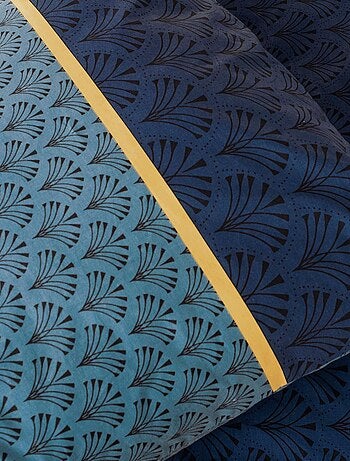 Conjunto de 3 peças de roupa de cama geométrica reversível