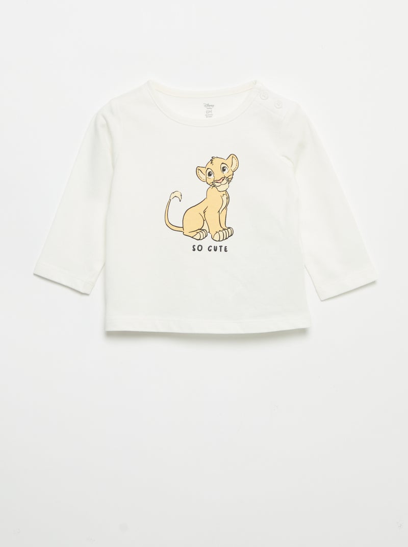 Conjunto de 3 peças 'Disney' - Camisola + calças + T-shirt de manga comprida Verde - Kiabi