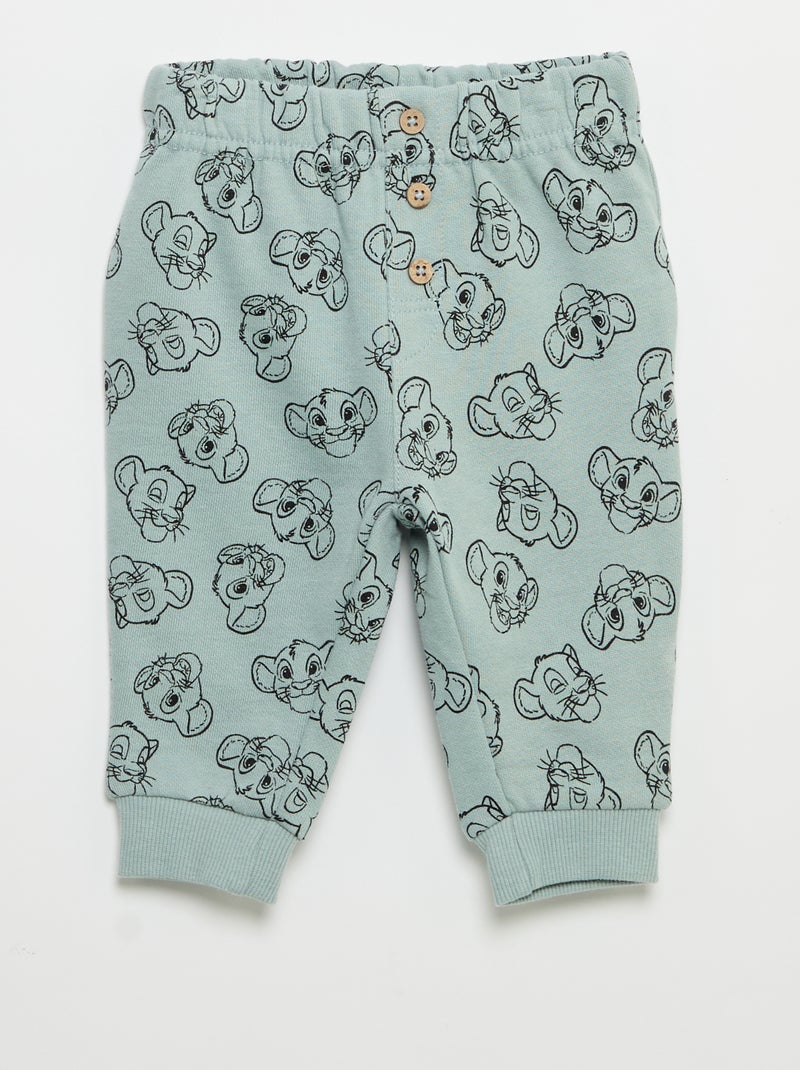 Conjunto de 3 peças 'Disney' - Camisola + calças + T-shirt de manga comprida Verde - Kiabi