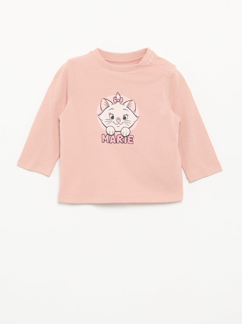 Conjunto de 3 peças 'Disney' - camisola com capuz + T-shirt + legging Rosa - Kiabi
