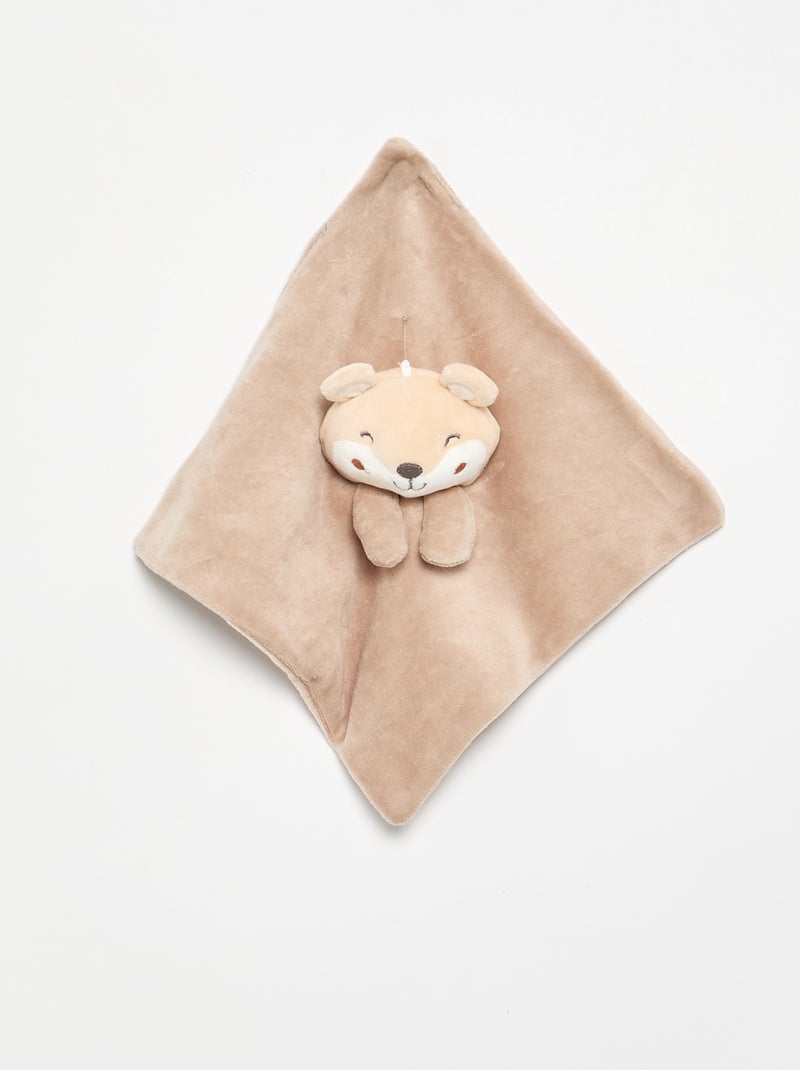 Conjunto de 3 peças 'Petit Béguin' - Body + pijama + doudou Bege - Kiabi