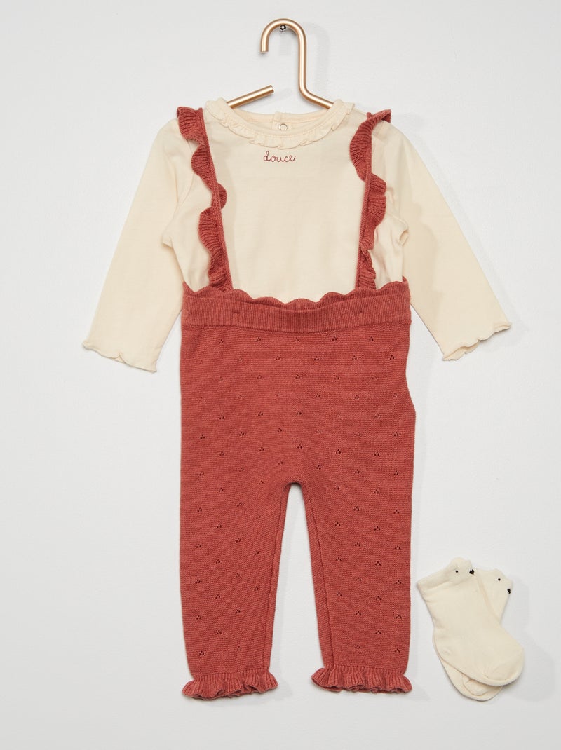 Conjunto de 3 peças ROSA - Kiabi