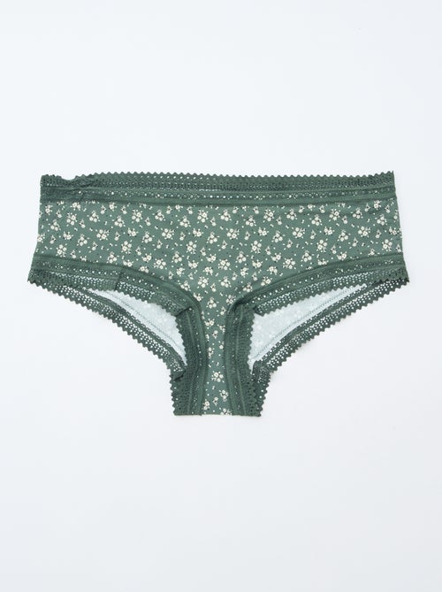 Conjunto de 3 shorties em microfibra estampada - Kiabi