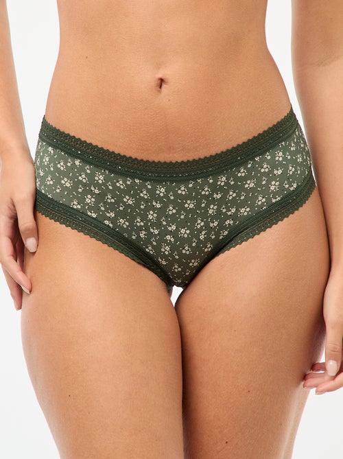 Conjunto de 3 shorties em microfibra estampada - Kiabi
