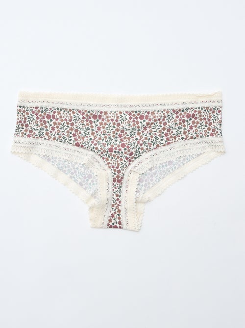 Conjunto de 3 shorties em microfibra estampada - Kiabi