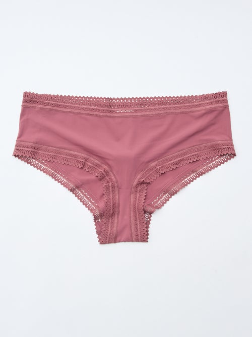 Conjunto de 3 shorties em microfibra estampada - Kiabi
