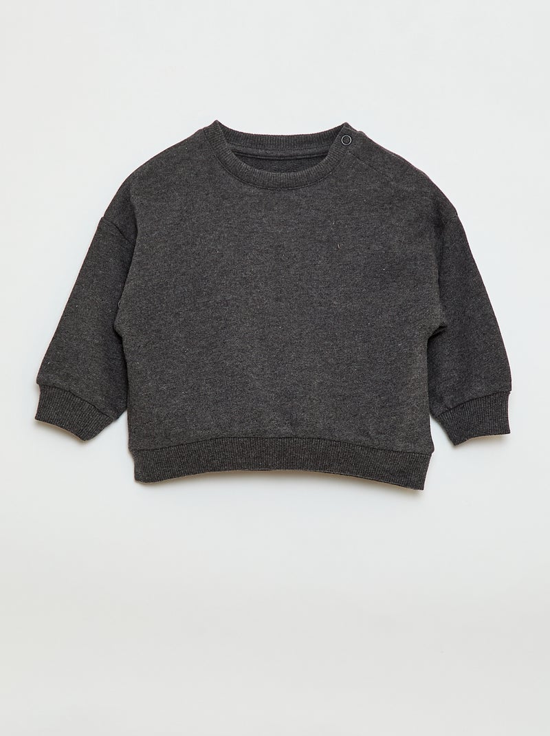 Conjunto de 3 sweatshirts lisas Cinza - Kiabi