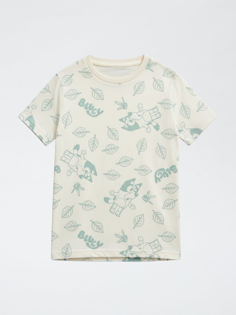 Conjunto de 3 t-shirts 'Bluey' de manga curta em algodão Branco - Kiabi
