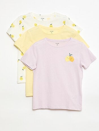 Conjunto de 3 t-shirts de manga curta