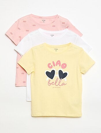 Conjunto de 3 t-shirts de manga curta