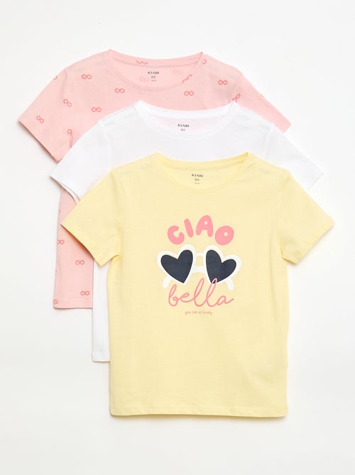 Conjunto de 3 t-shirts de manga curta - Kiabi