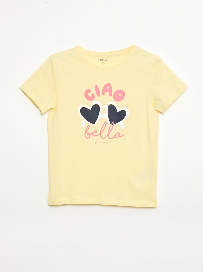 Conjunto de 3 t-shirts de manga curta Amarelo - Kiabi