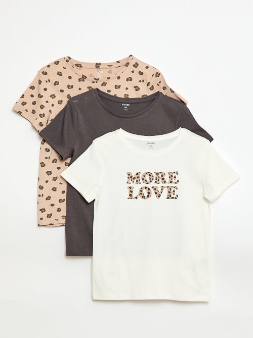 Conjunto de 3 t-shirts de manga curta - Kiabi