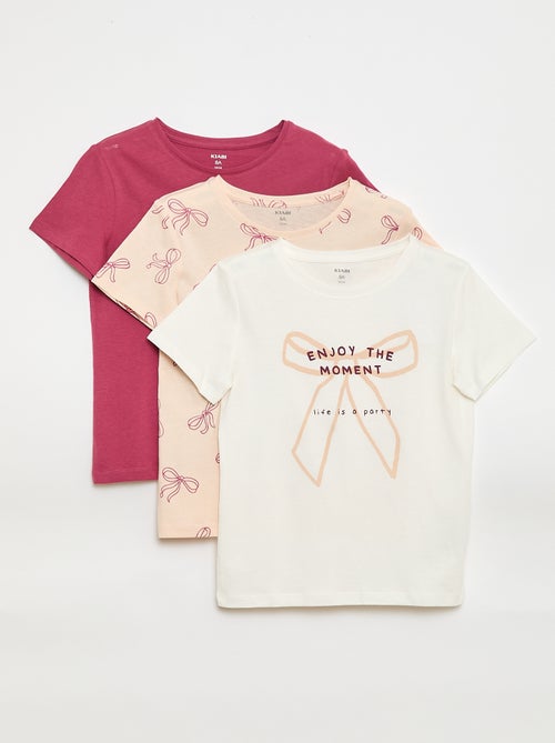 Conjunto de 3 t-shirts de manga curta - Kiabi