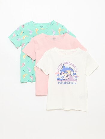 Conjunto de 3 t-shirts de manga curta