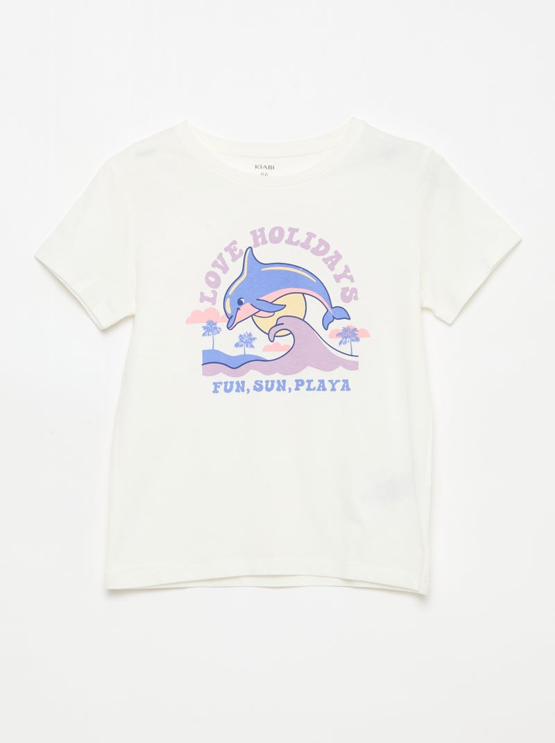 Conjunto de 3 t-shirts de manga curta Branco - Kiabi