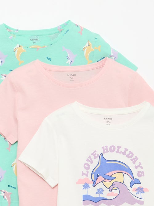 Conjunto de 3 t-shirts de manga curta - Kiabi