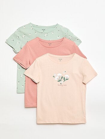 Conjunto de 3 t-shirts de manga curta