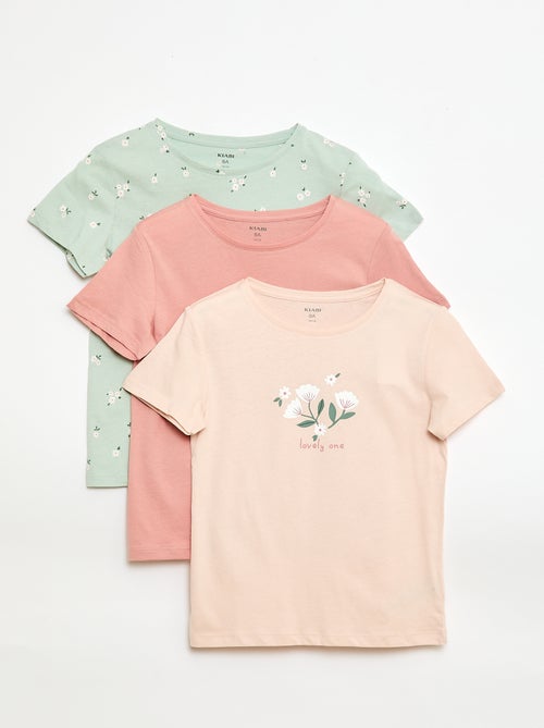 Conjunto de 3 t-shirts de manga curta - Kiabi