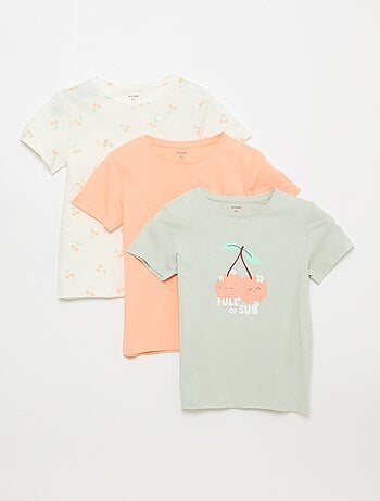 Conjunto de 3 t-shirts de manga curta