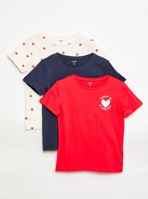 Conjunto de 3 t-shirts de manga curta - Kiabi